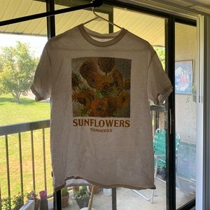 Can Gogh Sunflowers T-Shirt